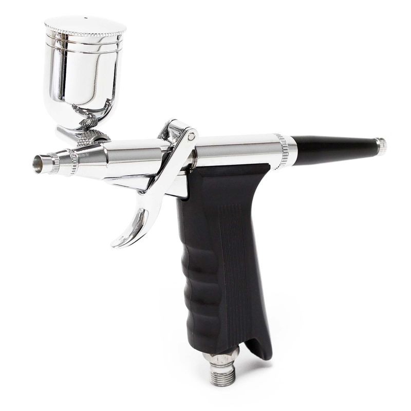 Airbrush-pistooli LN-116K Double Action, suutin 0,3 mm, 2 maalikuppia