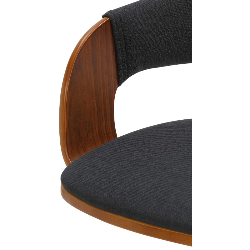 Nilse säädettävä baarijakkara kangasverhoilulla ja jalkatuella