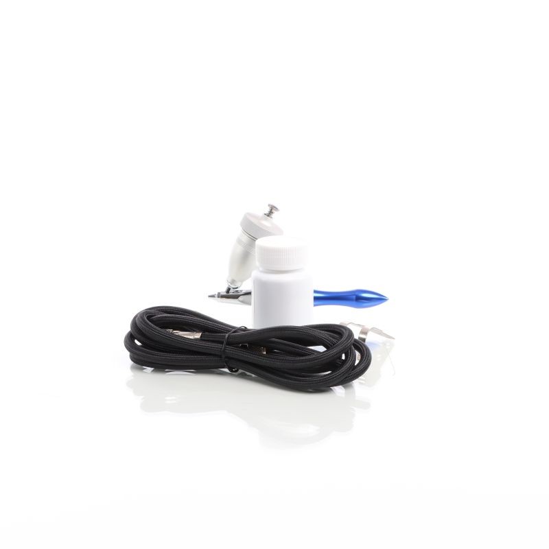 Air Eraser minihiekkapuhalluspistooli ja puhallusaine, 0,5 mm suutin, 15 ml säiliö