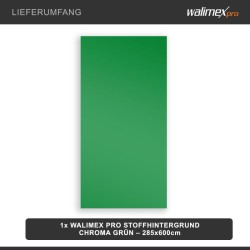 Walimex pro kangastausta 2,85 x 6 m chroma-vihreä