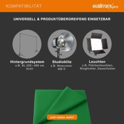 Walimex pro kangastausta 2,85 x 6 m chroma-vihreä