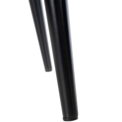 Tyylikäs samettinen ruokapöydän tuoli korkealla selkänojalla ja metallijaloilla