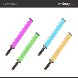 Walimex pro Rainbow LED RGB -valotanko 18 W, Bi-Color, sovellusohjattava studiovalo