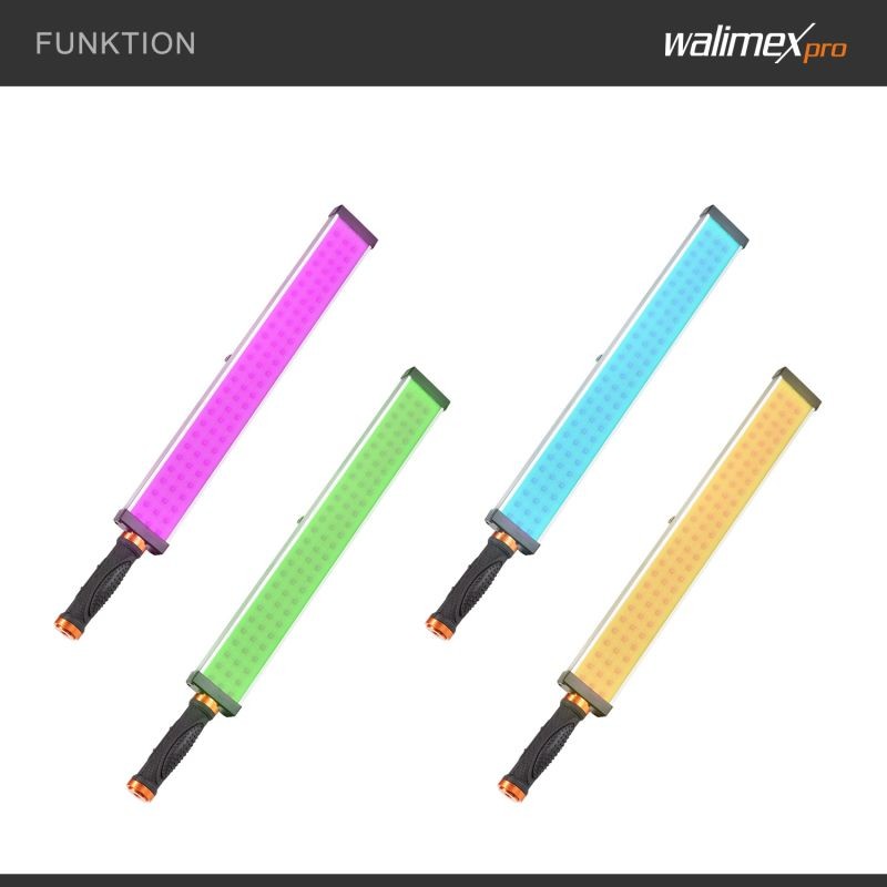 Walimex pro Rainbow LED RGB -valotanko 18 W, Bi-Color, sovellusohjattava studiovalo