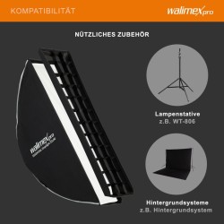 Walimex pro Essential Striplight softbox 22 x 90 cm kenno Bowens adapteri ja kuljetuslaukku