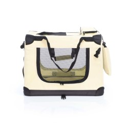 Fudajo taitettava kuljetuslaatikko koirille ja kissoille, M (60 x 42 x 44 cm), beige