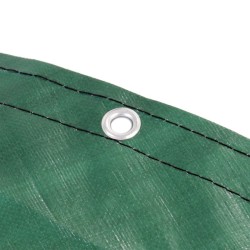 Pyöreä allassuojapeite Ø 420 cm, 200 g/m² PE, UV-suojattu, kesä- ja talvikäyttöön, musta/vihreä