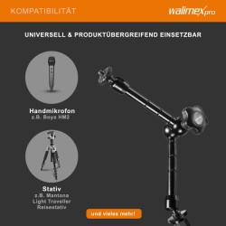 Walimex pro Swivel Arm Magic 28 nivelvarsi 280 x 70 x 39 mm kantavuus 2 kg musta