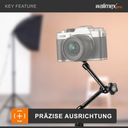 Walimex pro Swivel Arm Magic 28 nivelvarsi, 280 x 70 x 39 mm, kantavuus 2 kg, musta