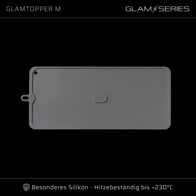 GlamSeries GlamTopper M lämmönkestävä silikonimatto 45 x 20 x 0,5 cm, harmaa
