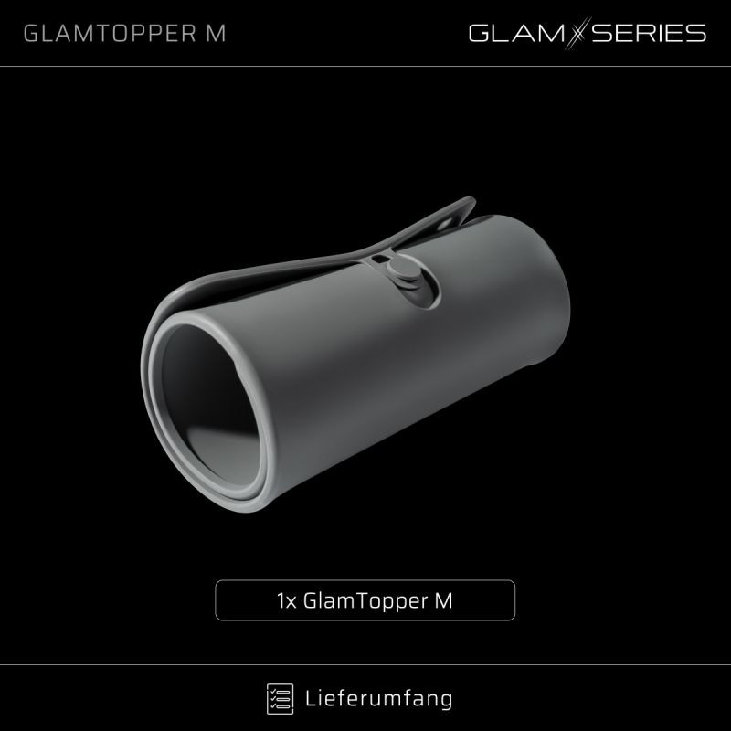 GlamSeries GlamTopper M lämmönkestävä silikonimatto 45 x 20 x 0,5 cm, harmaa