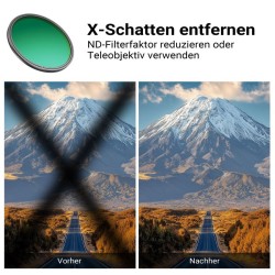 Walimex pro ND2 ND400 55 mm muuttuvan tiheyden suodatin 9 aukkovaihetta Slim
