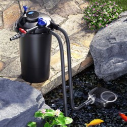 CPF-15000 painesuodatinsetti 30 000 l, 18 W UV-C-lamppu ja NEO-8000 SuperEco pumppu 8000 l/h 70 W