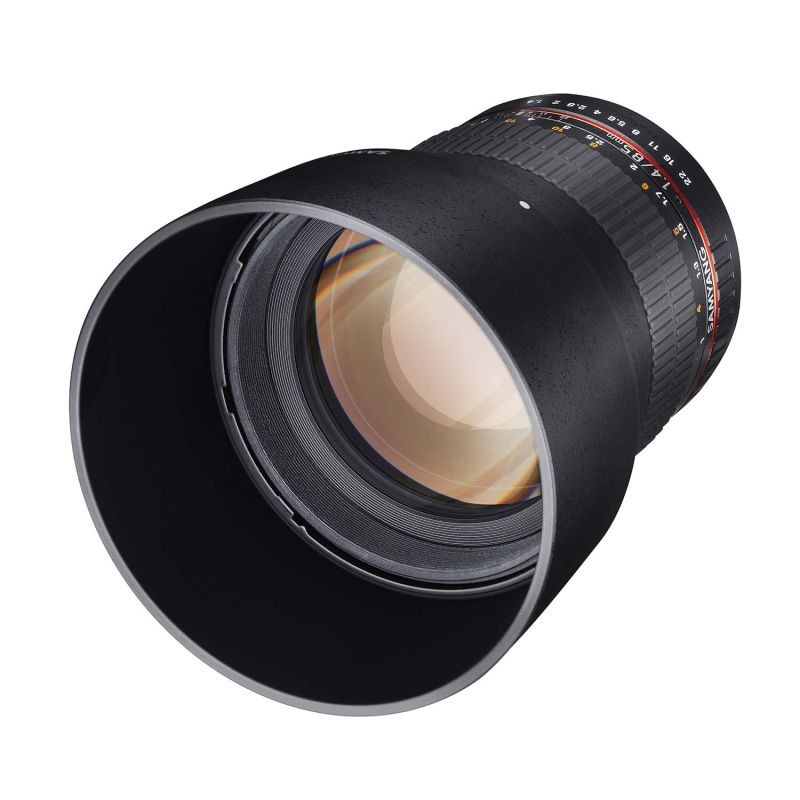 Samyang 85mm f/1.4 IF AE -teleobjektiivi Nikon F, manuaalitarkennus