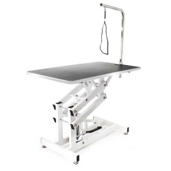 Hydraulinen trimmauspöytä koirille ja kissoille, 108x60x55,5-92,5 cm, taitettava, trimmaussangalla