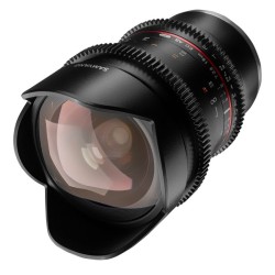 Samyang VDSLR MF 16mm T2,6 ED AS UMC cine-objektiivi Sony E, täyskenno ja APS-C