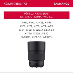 Samyang AF 75 mm f 1 8 muotokuvaobjektiivi Fujifilm X