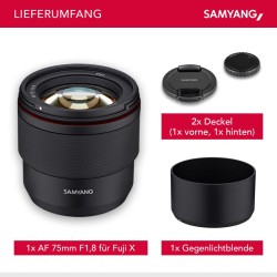 Samyang AF 75 mm f/1,8 muotokuvaobjektiivi Fujifilm X
