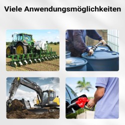 Kaksinkertainen polttoainemittari dieselille ja lämmitysöljylle 20-120 l/min 3,5 bar 32 mm 1 % tarkkuus