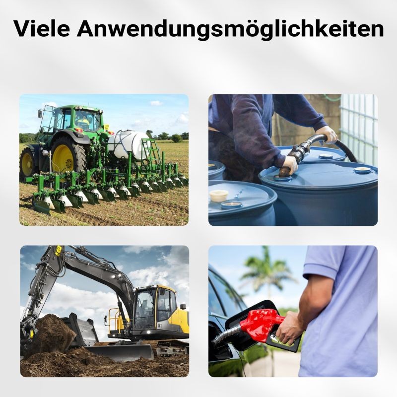 Kaksinkertainen polttoainemittari dieselille ja lämmitysöljylle 20-120 l/min 3,5 bar 32 mm 1 % tarkkuus