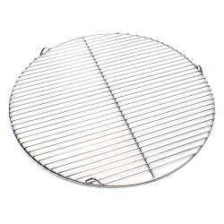 Pyöreä grilliritilä 55 cm, ruostumaton teräs, hiili-, kaasu- ja heilurigrilleihin