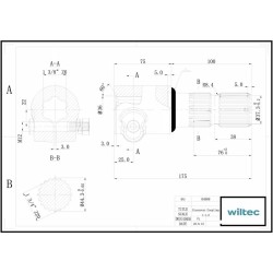 Voimanottoakselin adapteriholkki 175 mm 6 uraa 20 hammasta AISI 1045 teräs