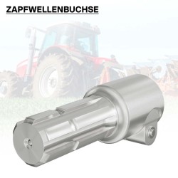 Voimanottoakselin adapteriholkki 175 mm, 6-hammasinen, AISI 1045 -teräs