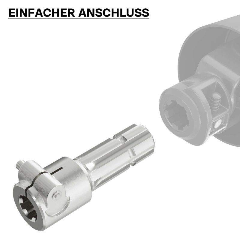 Voimanottoakselin adapteriholkki 175 mm, 6-hammasinen, AISI 1045 -teräs