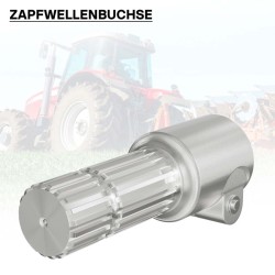 Voimanottoakselin adapteriholkki 175 mm, 6 hammasta / 20 hammasta, AISI 1045 teräs