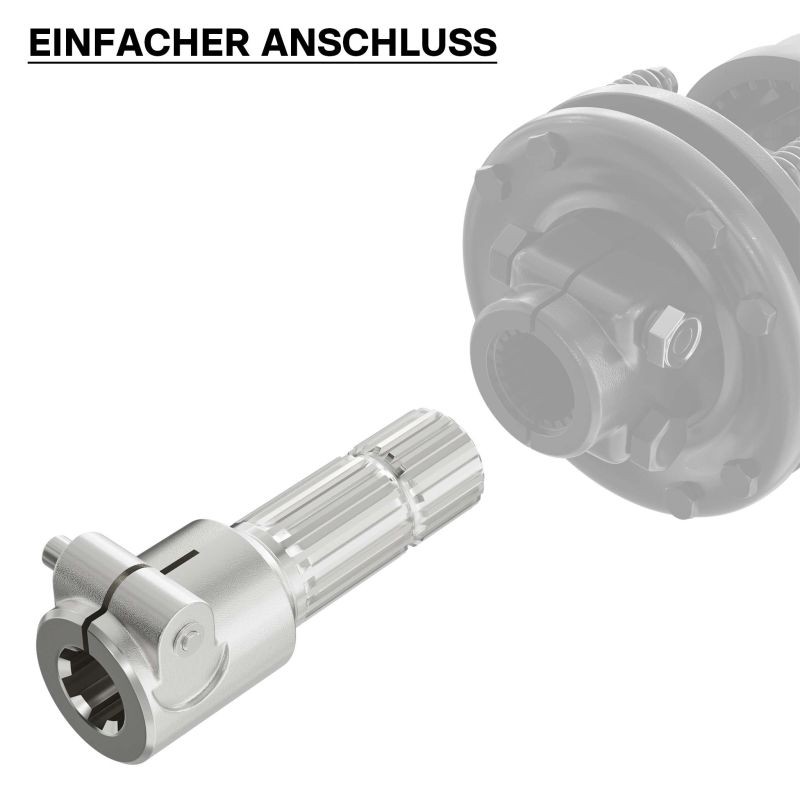 Voimanottoakselin adapteriholkki 175 mm, 6 hammasta / 20 hammasta, AISI 1045 teräs