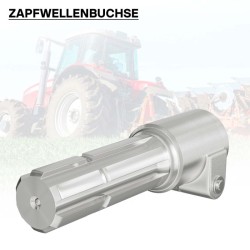 Voimanottoakselin adapteriholkki 175 mm, kiilavarsi 8-32x38x6, 6 hammasta, traktori