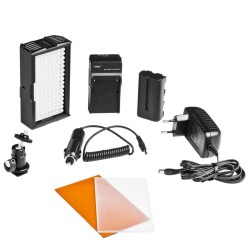 Walimex pro 128 Daylight LED videovalaisin päivänvalo himmennettävä akulla