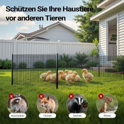 Musta PVC-pinnoitettu teräsverkko 0,5 m x 25 m, 19 x 19 mm, 0,9 mm
