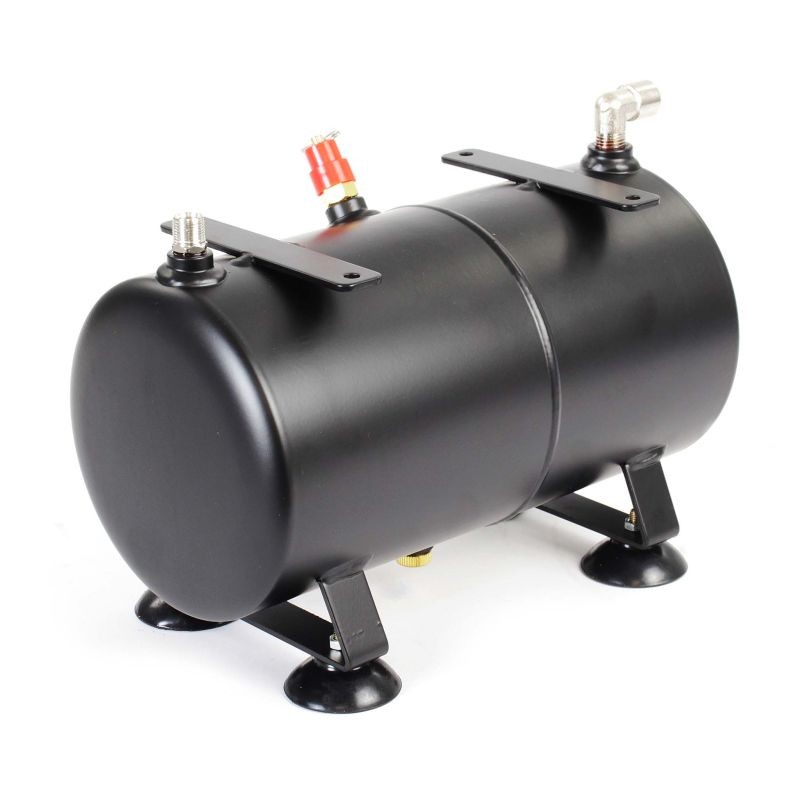 Painesäiliö AS189-airbrush-kompressorille, 3 l, musta, hiiliteräs