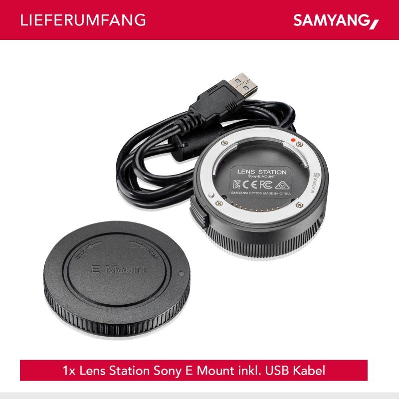 Samyang Lens Station Sony E-sarjan AF-objektiiveille - Ohjelmistopäivitykset ja kalibrointi