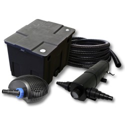SunSun lampisuodatinsetti CBF-350 12000 l, CTF-6000 SuperECO 6000 l/h, CUV-218 UVC-puhdistin 18W, letku 25m 25 mm