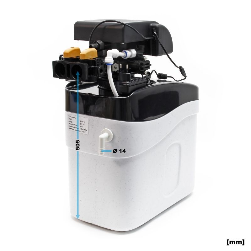 SOFT-C2 Täisautomaattinen vedenpehmentin, 800 l/h, 12 kg suolasäiliö