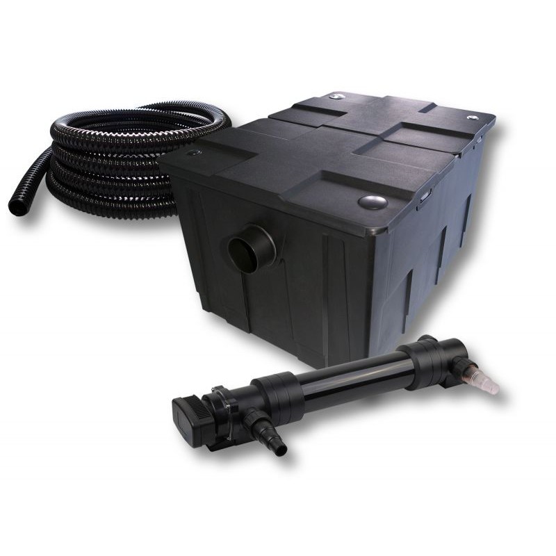 SunSun lampisuodatinsetti CBF-550 60 000 l, CUV-636 UVC-puhdistin 36 W ja 5 m letku 25 mm