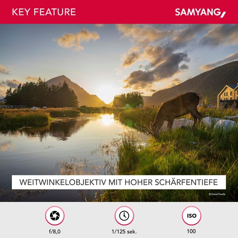 Samyang AF 18mm F2.8 FE superlaajakulmaobjektiivi ja Lens Station, Sony E-mount