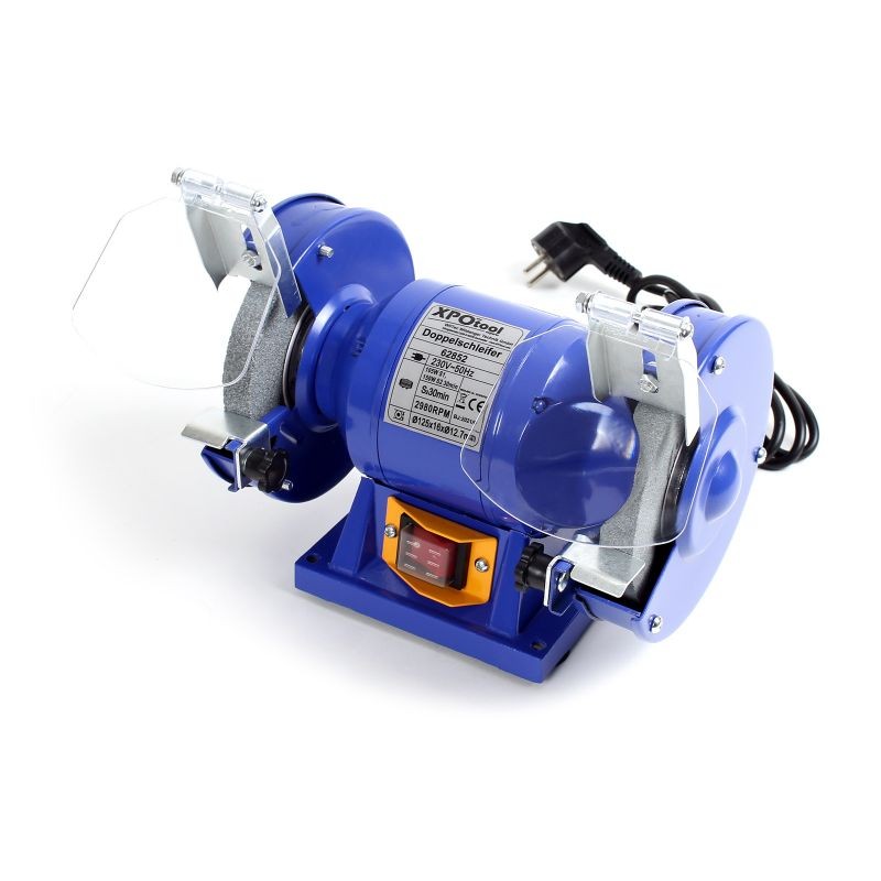 Pöytahioja 150 W, 2x Ø 125 mm, 2950 rpm, karkea- ja hienohionta
