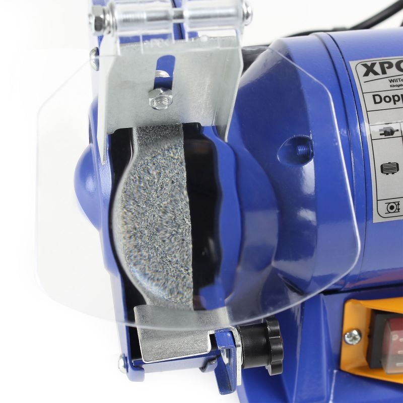 Pöytahioja 150 W, 2x Ø 125 mm, 2950 rpm, karkea- ja hienohionta
