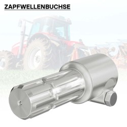 Voimanottoakselin adapteriholkki PTO 175 mm, 20 uraa, ulosakseli 8-32x38x6, traktori