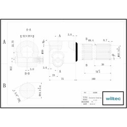 PTO-adapteriholkki 175 mm, 8-32x38x6 ja Z20 traktoriin