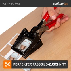 Walimex pro Passikuva-leikkuri 35 x 45 mm, musta