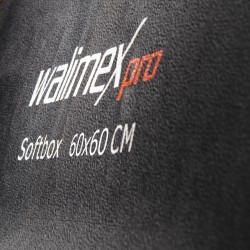 Walimex pro Softbox PLUS Orange Line 60 x 60 cm, neliönmuotoinen, kenno-grid, maskit ja kuljetuslaukku