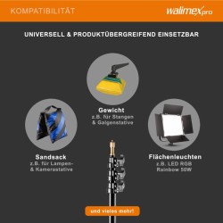 Walimex pro GN 806 valojalka 215 cm kantavuus 5 kg alumiini studio ja kenttäkäyttöön