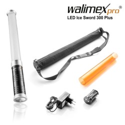 Walimex pro Ice Sword 300 Plus LED valotanko 5600 K 2400 lm kaukosäädin ja akku
