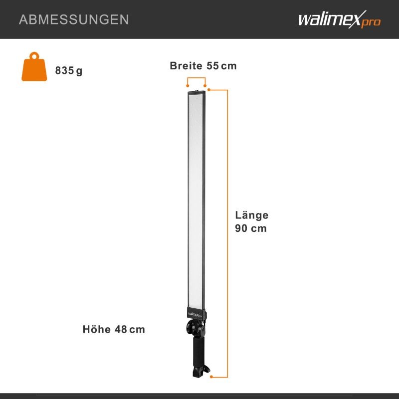 Walimex pro LED Strip Light Slim 300 Daylight 30 W LED-valotanko studio- ja videokuvaamiseen