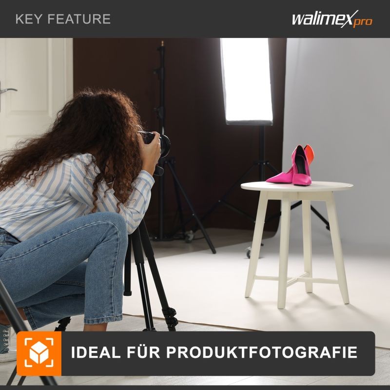 Walimex pro Softbox 40 x 60 cm ja 35 W LED-valo 5000 K, diffuusorilla