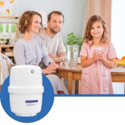 Naturewater varastosäiliö käänteisosmoosijärjestelmille 15,14 l, elintarvikekelpoinen, valkoinen